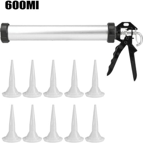 11-piece sealant caulking tool 600ml caulking gun caulking nozzle for home decoration and construction