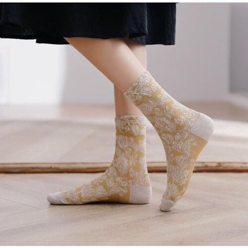 Socks Womens Trendy Brand European And American Street Womens Socks Cotton Autumn And Winter New Style Japanese And Korean Hot