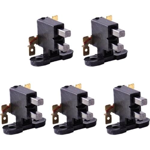 DWCX New Black 5x Carbon Brush Fit for 2kw-3kw Honda Yamaha Subaru Chinese Gasoline Generator 170F 168FA 168FB Gasoline Engine