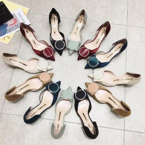 New Hollow One-piece Hair for Next Spring Season with Thin Heel, Sharp Head and Shallow Mouth High Heel Womens Shoe Daily Sole