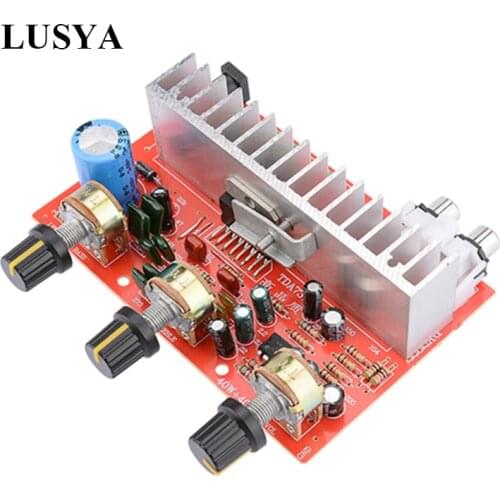 Lusya TDA7377 Digital Audio Amplifier Board 40W+40W Stereo 2.0 Channel Power Amplificador For Car DIY Speaker DC12V E5-005