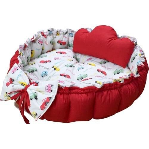 Hupim Sleeping Basket And Cushion BED SLEEP 0-4 MOURNING PILLOW SAFE SOFT COTTON BOGIE MALE BABY TURKIYEDEN FREE FAST CARGO