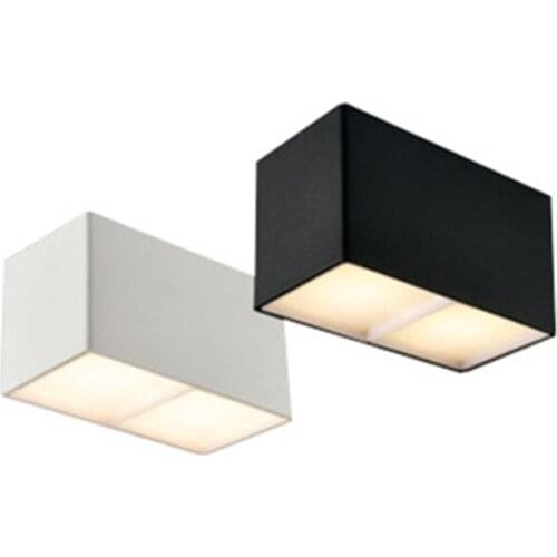 Rectangular clear downlight 7W 14W LED double head single head gallbladder lamp ceiling light corridor Background wall lights