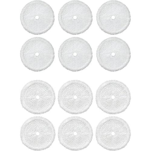 12PCS Vacuum Cleaner Parts Cleaning Cloth Mop Pads Fit for Bissell 3115 Sweeping Robot Vacuum Cleaner