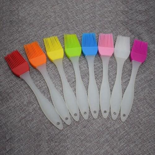 Thickened Handle High Temperature Resistant Encryption Silicone Brush Cake Baking Barbecue Brush Home Diy Tools Eco-Friendly