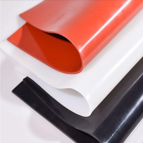 1.5mm/2mm/3mm Red/Black Silicone Rubber Sheet 500X500mm Black Silicone Sheet, Rubber Matt, Silicone Sheeting for Heat Resistance