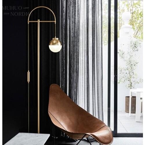 Modern Glass floor Lamps Nordic Simple Bedroom Bedside Reading Lamp Home Decoration LED standing Lights E27 Lamparas Lighting