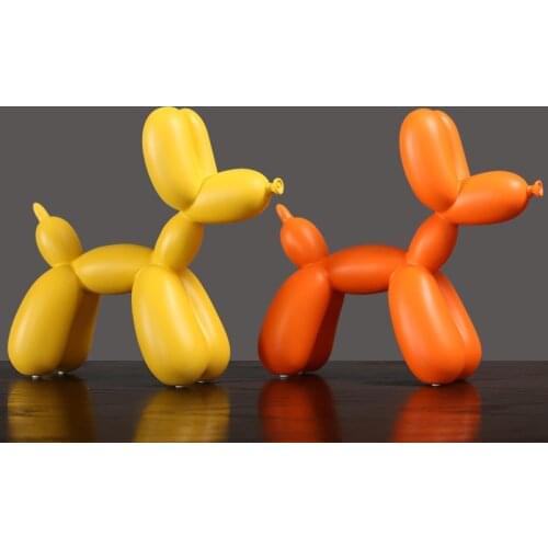 Statue Balloon Dog Figurines for Home Decor Nordic Modern Resin Animal Figurine Sculpture Home Decoration Accessories Modern