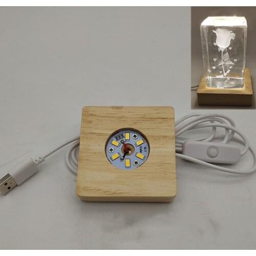 USB LED Luminous Lamp Base Decoration Creative Adult Kid Handmade Gift