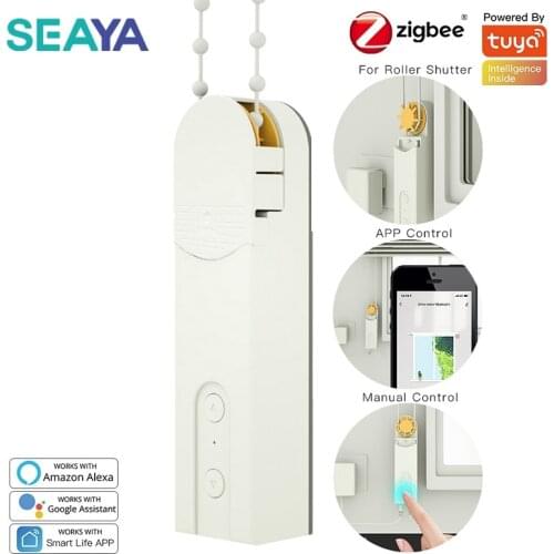 SEAYA ZigBee Tuya Smart Motorized Roller Blinds Shades Drive Motor Hub Alexa Google Home Voice Control Adapater