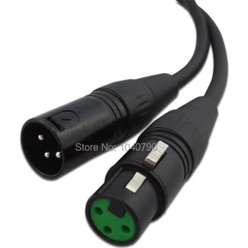 XLR 3Pin black Mic Cable Cord Microphone Audio Male to Female Shielded Phone line Tuning machine line 3M 9.6ft
