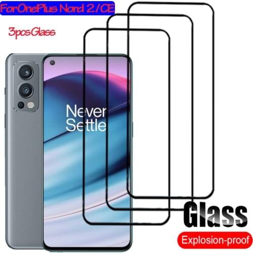 3PCS Tempered Glass On One Plus Nord 2 Screen Protector Len Film One Plus Nord 2 CE 5G Glass OnePlus Nord 2 5G Protective Glass