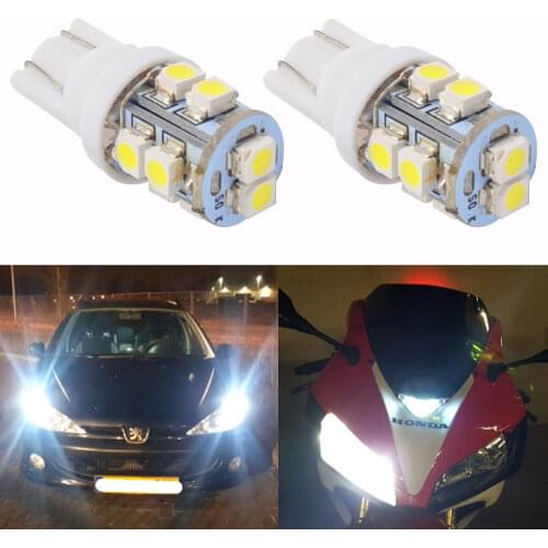10X White 1210 3528 T10 W5W External Lights 10led 10 Smd 168 194 Led Car DC 12V Lamp Side Wedge Lights Bulb Signal Tail Light