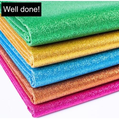 50cm*138cm Glitter Faux Leather Fabric Synthetic Leather For DIY Handmade Sew Clothes Accessories Supplies