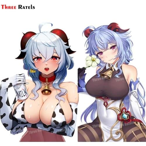 Three Ratels A283 Anime Game Role Ganyu For Genshin Impact Car Stickers Waterproof Anti Scratch Film Auto Accessories Decals