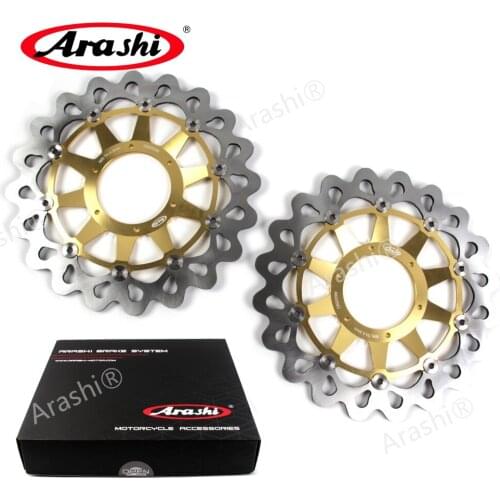 Arashi 1Pair For HONDA VTR SP1 RC51 2000-2004 CNC Front Brake Disc Brake Rotors 2000 2001 2002 2003 2004 CBR1000RR 2006-2007