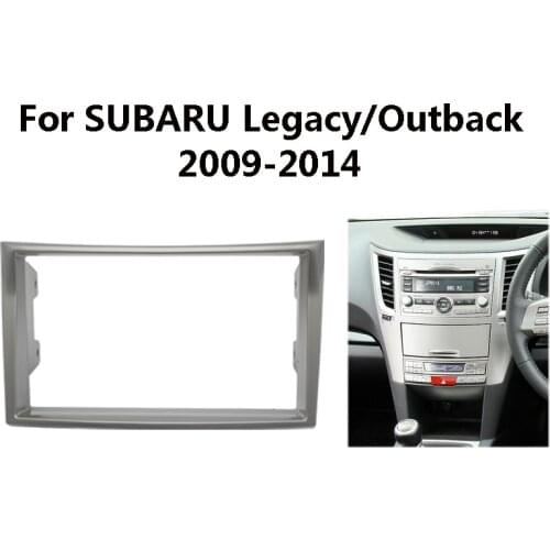 11-096 Car Radio Mounting Stereo Install Trim Installation Double 2DIN Fascia Dash Frame Kit For Subaru Legacy Outback 2009-2014