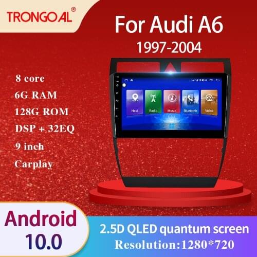 Car Radio DVD Player For Audi A6 1997 -2004 DSP Android 10.0 IPS GPS Multimedia Navigation Video Caprplay No 2din