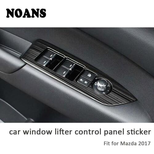 For Mazda CX-5 CX5 CX 5 2017 2018 KF Auto Decoration Car Accessories Window Control Panel Covers Styling Trim Stickers