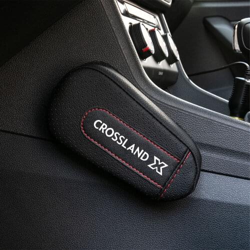 Pu Leather Knee Pad handrail pad Interior Car Accessories For Opel Crossland X