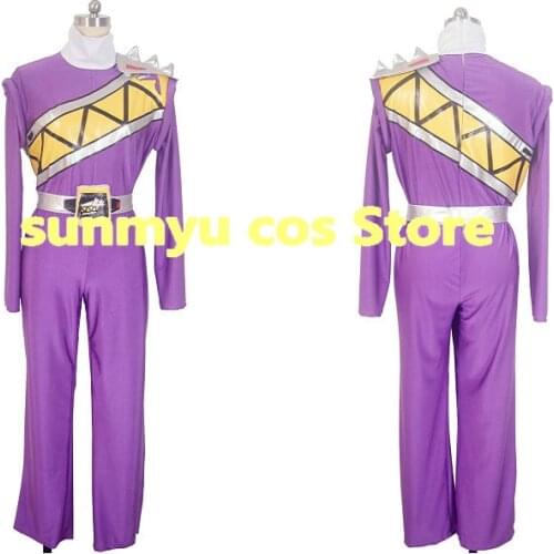 Zyuden Sentai Kyoryuger KyoryuViolet Purple Cosplay Costume,Custom Size Halloween Wholesale