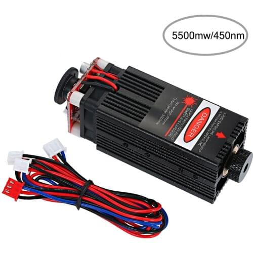 Laser Head laser module 550mw 450nm Laser Head Focusable for CNC Engraving DIY Carving Engraving Machine Engraver Accessory