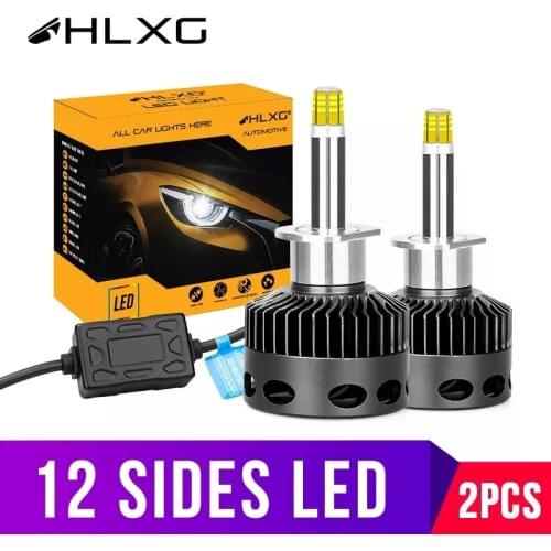 Luces led para auto Slim H1 H7 LED H11 H8 HB3 9005 9006 Fog Lights Headlight Bulbs D1S D2H D2S D3S D4S accessories for cars 12V