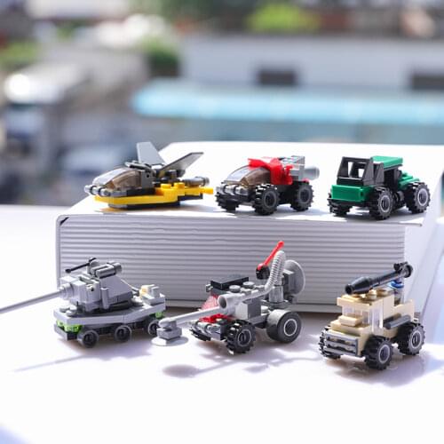 Mini animal Transportation tank plane Car Educational Assembled Models Building Blocks Compatible small Bricks toys for children
