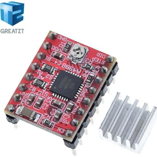 1Pcs CNC 3D Printer Parts Accessory Reprap pololu A4988 Stepper Motor Driver Module with Heatsink for ramps 1.4 for arduino