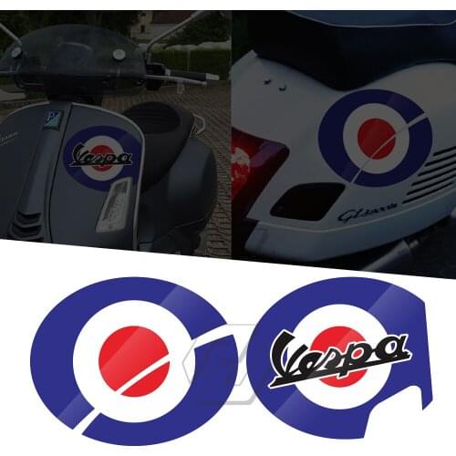 Motorcycle Number 6 Decal Case for Piaggio Vespa Series II Sei Giorni GTV 300 Super