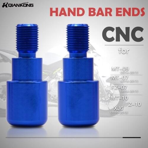 FOR YAMAHA MT-09 2014-2017 XJ6 2010-2013 MT-10 FZ10 2011-2018 Motorcycle Bar Ends Hand Grip Handlebar End Caps Cover Red MT09