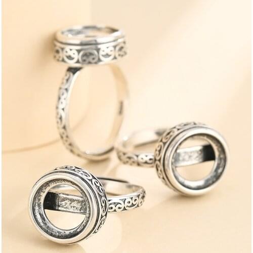 11*11mm 925 STERLING SILVER Semi Mount Bases Blanks base blank Pad men rings ring Setting set diy A5524