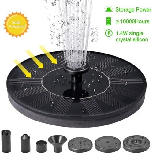Floating Solar Fountain Home Garden Water Fountain Pump Bird Bath Floating Outdoor Pool Pond Decoration