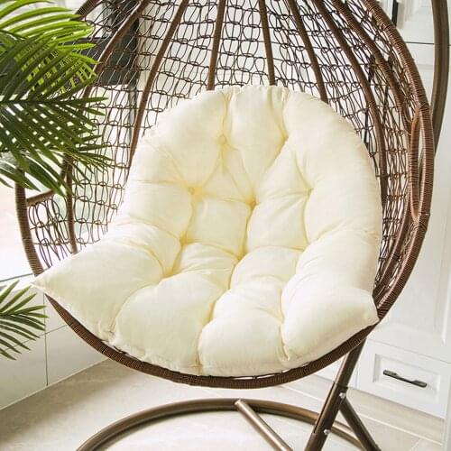 Swing Hanging Basket Seat Cushion Thickened Hanging Egg Hammock Chair Cushion Pad For Patio Garden Swing Chair