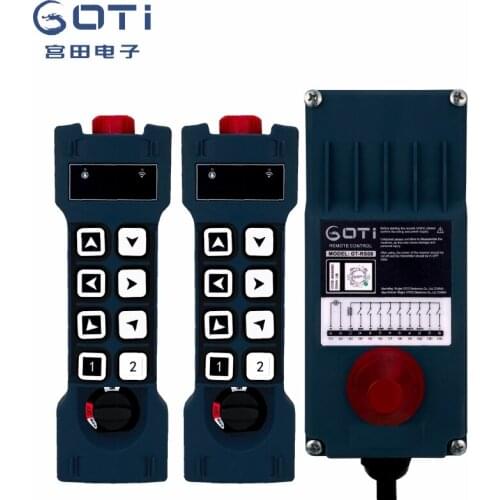 Industrial Wireless Remote Control GT-RS08 8 1 Speed Buttons 18-65V 65-440V UHF for Overhead Crane Instead of F24-8S F23