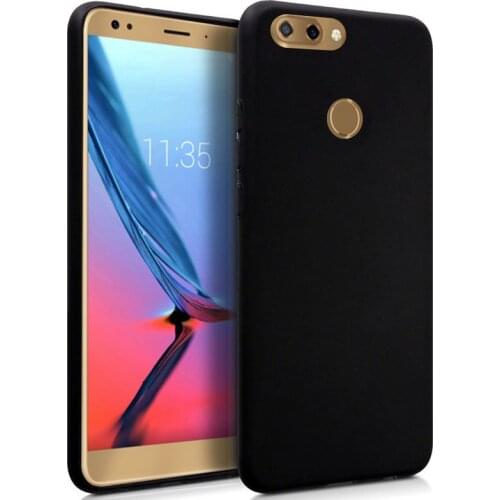 Silicone case ZTE Blade V9 (Black, soft, shockproof, dirt resistant)