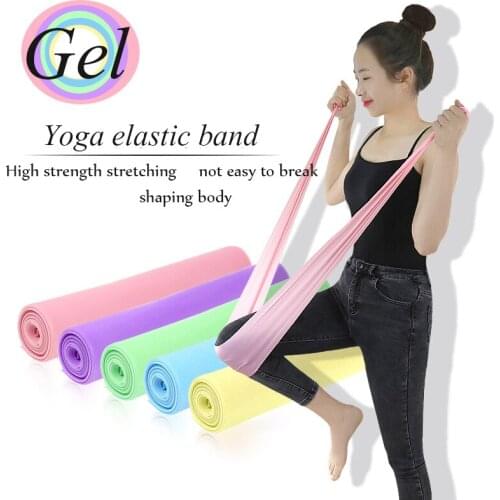 Fitness Yoga with back open shoulder fitness training with tension rope tension piece silicon gel yoga stretch belt