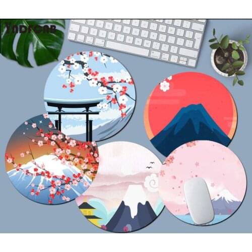 Japanese pink cherry blossom style Unique Desktop Pad Game Lockedge Mousepad gaming Mousepad Rug For PC Laptop Notebook
