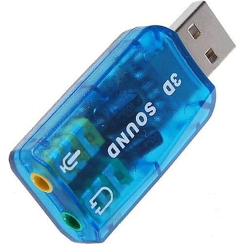 USB 2.0 Sound Card USB Audio 5.1 External USB Sound Card Audio Adapter Mic Speaker Audio Interface For Laptop PC Micro Da