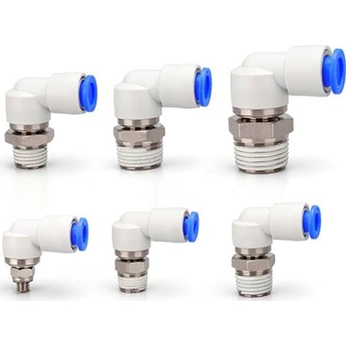 SMC type Rotary One-touch Fittings Standard Type High Speed Type KSL Series Union Elbow male thread Pneumatic Components