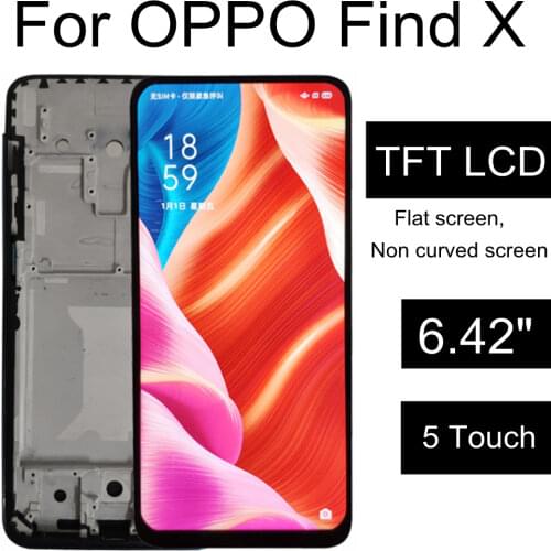 6.42" TFT LCD For OPPO FIND X LCD Display TOUCH Screen For OPPO Findx Digitizer Replacement Accessories Assembly