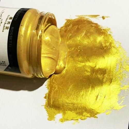 300ml Golden Acrylic Paint Buddha Statue High-end Outdoor Waterproof Gold Paint Glitter Paint DIY Painted Acrylic Paint