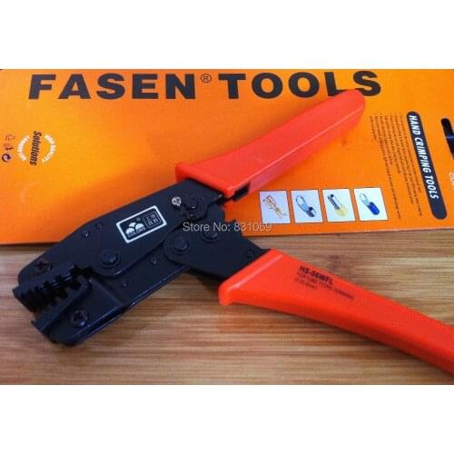 1Pcs HS-06WFL crimping 0.25-6.0mm2 Ratchet Crimping Plier(European Style) For Insulated and Non-Insulated Ferrules Brand New