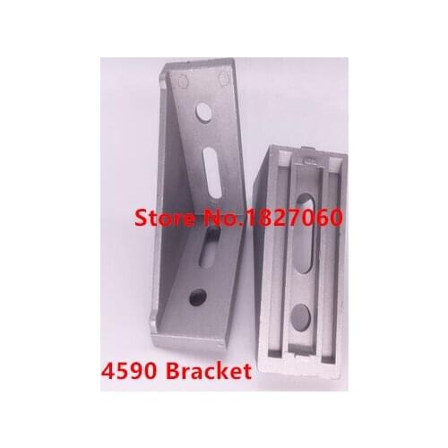 10pcs 4590 (45*90) Bracket Corner Angle L-shaped Connector Fitting Decorative Industrial Aluminum Profile Extrusion