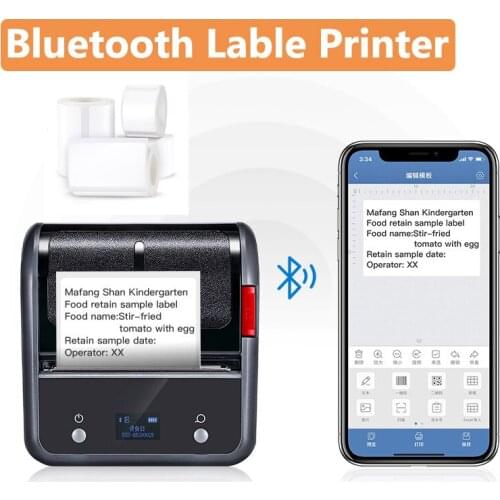 2inch/3inch Thermal Barcode Label Printer BT USB Commercial Grade High Speed Printer Cloud Label Barcode Printer