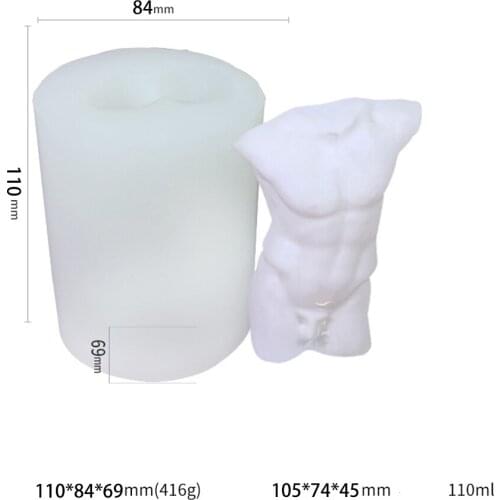 3D Male Body Statue Mold Torso Mold Man Figure Flexible Silicone Mold 10349253
