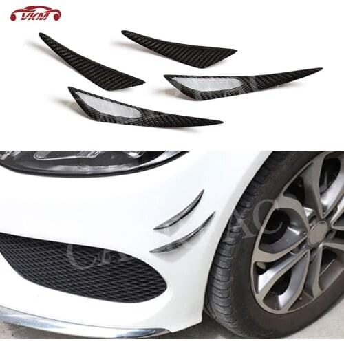 Universal Car Front Bumper Trunk Trim Stickers Air Knife Winglet For Ford For BMW F30 F10 G30 For Benz Car Spoiler Canards