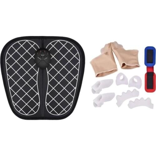 ABS Physiotherapy Electric EMS Foot Massager Revitalizing Pedicure Tens Foot Vibrator Wireless Feet Muscle Stimulator Unisex