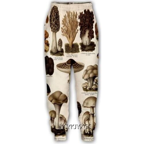 New Unisex Mushroom Art 3D Print Causal Clothing Fashion Men Women Hip Hop Pants Plus Size S-7XL Trouser Jogger Men