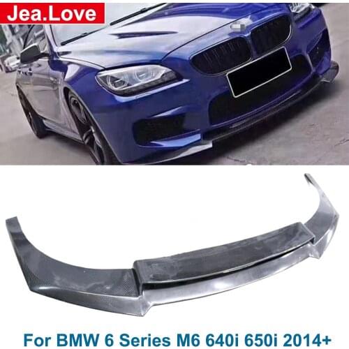 Real Carbon Fiber Front Bumper Lip Diffuser Car Body Modification Protector for BMW 6 Series M6 Car Body Kit 640i 650i 2014